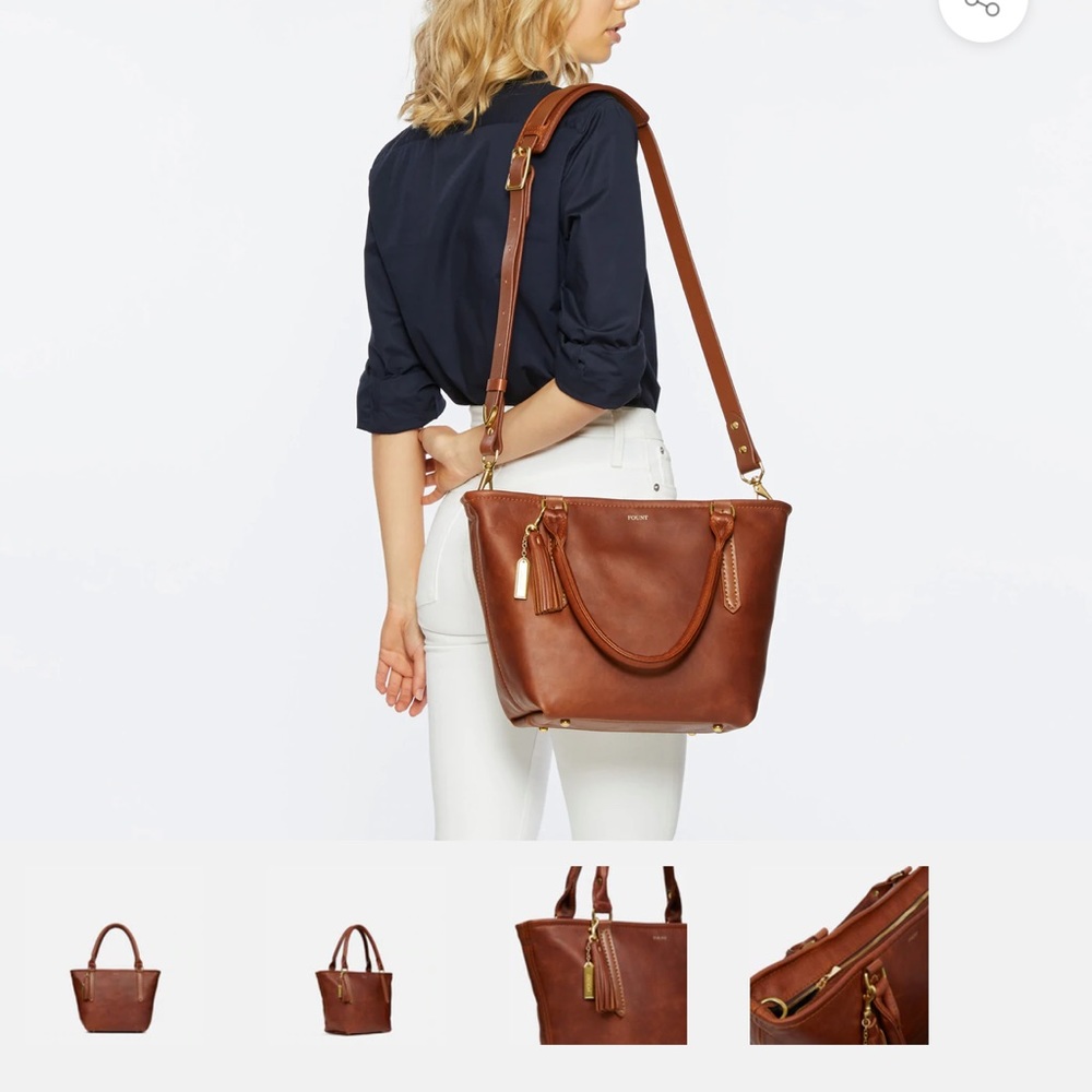 Fount leather purse